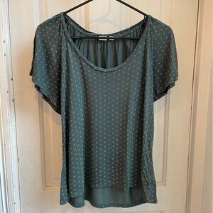 Gap Green Short-Sleeve Top with Flowy Sleeves - Size Small